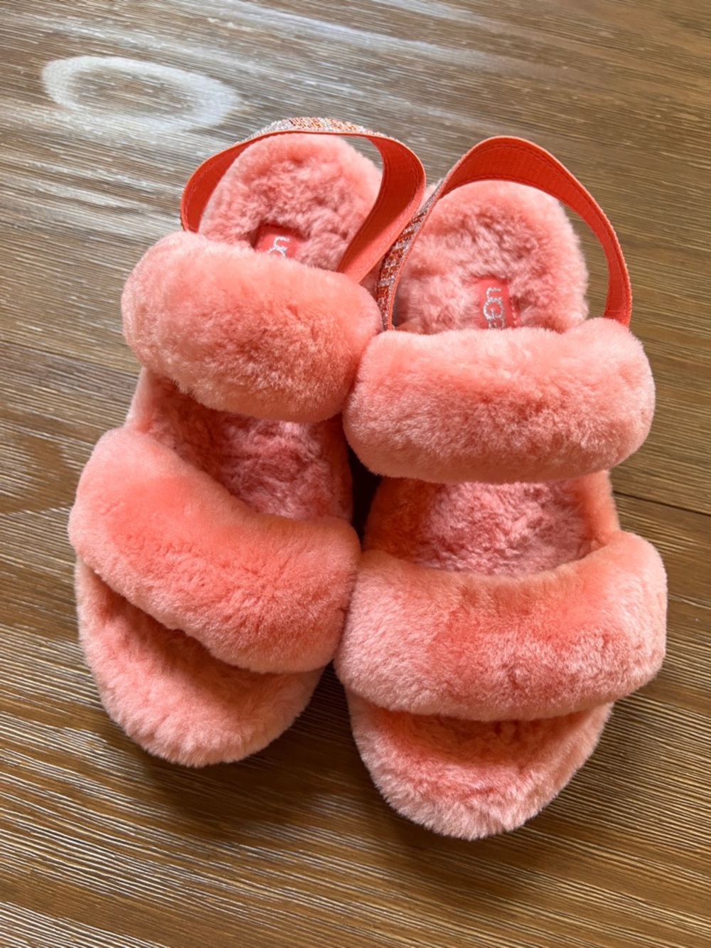 UGG Slippers Slingback Open Toe Women's Oh Yeah Bling Vibrant Coral